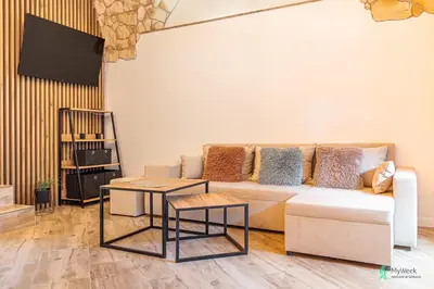 Telewizja i/lub zestaw kina domowego w obiekcie Apartament Pod Ratuszem I
