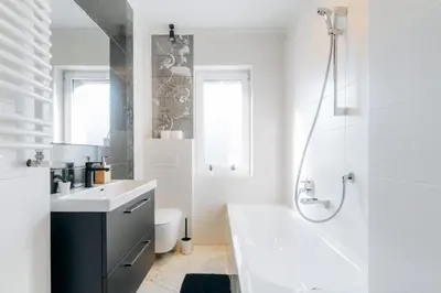 Łazienka w obiekcie Komfortowy apartament w spokojnej dzielnicy