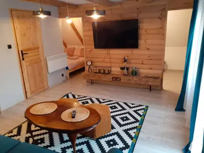Telewizja i/lub zestaw kina domowego w obiekcie Agroturystyka Janowa Chata