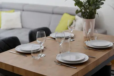 Część wypoczynkowa w obiekcie Lokum Vena Apartment with Terrace & Parking Wrocław by Noclegi Renters