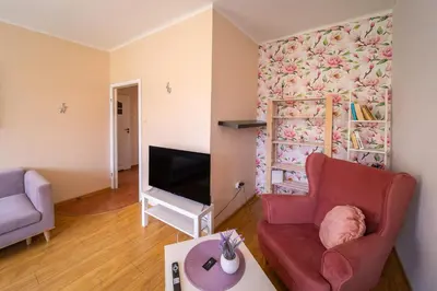 Telewizja i/lub zestaw kina domowego w obiekcie Magnolia Vision Apartment - Rynek