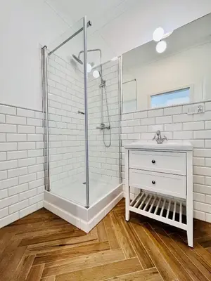 Łazienka w obiekcie Apartamenty Lubin - Noclegi Lubin