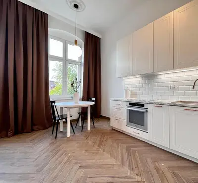 Kuchnia lub aneks kuchenny w obiekcie Apartamenty Lubin - Noclegi Lubin