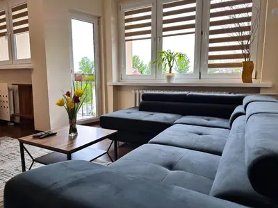 Część wypoczynkowa w obiekcie Apartament Dąbrowskiego - Gliwice
