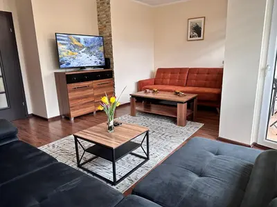 Część wypoczynkowa w obiekcie Apartament Dąbrowskiego - Gliwice