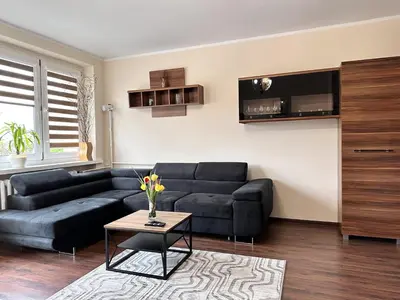 Część wypoczynkowa w obiekcie Apartament Dąbrowskiego - Gliwice