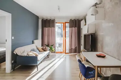 Część wypoczynkowa w obiekcie Luksusowy apartament z parkingiem w samym centrum Wrocławia