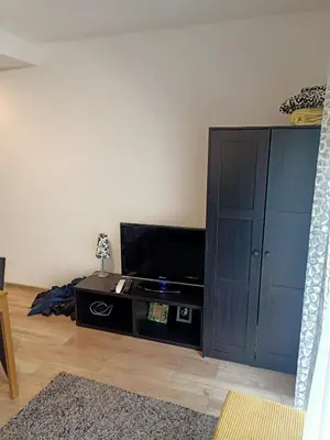 Telewizja i/lub zestaw kina domowego w obiekcie Przytulne studio - 2 pokoje,parking,blisko centrum-6km,tramwaj, Nflix, park, spokój,