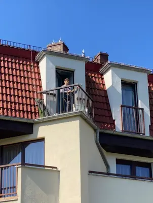 Balkon lub taras w obiekcie Apartament Fotografa