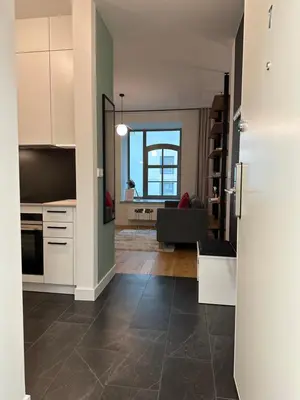 Kuchnia lub aneks kuchenny w obiekcie Cozy Apartment - Staromłyńska II Młyn Maria