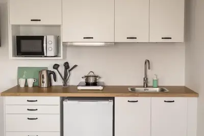 Kuchnia lub aneks kuchenny w obiekcie Apartamenty FILIP w Kudowie-Zdroju