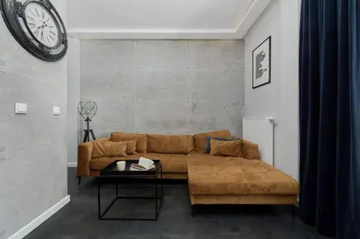 Część wypoczynkowa w obiekcie Stylish Kościuszki Apartaments near the Market Square with FREE GARAGE Wrocław by Noclegi Renters