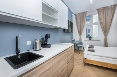 Kuchnia lub aneks kuchenny w obiekcie Apartament Berbeckiego