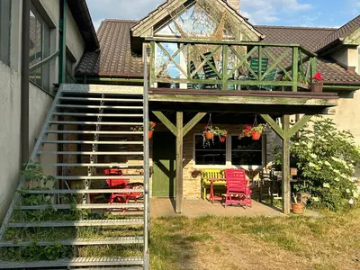 Ogród w obiekcie Agroturystyka Karuna - Ajurweda i Joga - w Końskim Dworze