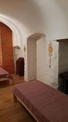 Łóżko lub łóżka w pokoju w obiekcie Noclegi Czentorycki 2