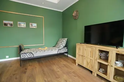 Telewizja i/lub zestaw kina domowego w obiekcie Apartament Stary Zdrój