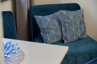 Część wypoczynkowa w obiekcie Beautiful & Bright Studio Krynicka for 3 Guests by Noclegi Renters