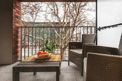 Balkon lub taras w obiekcie Komfort z balkonem w centrum