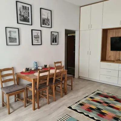 Telewizja i/lub zestaw kina domowego w obiekcie Apartament w Centrum
