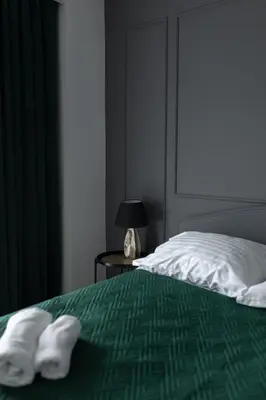 Łóżko lub łóżka w pokoju w obiekcie Apartament Radosny
