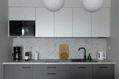 Kuchnia lub aneks kuchenny w obiekcie Apartament Radosny
