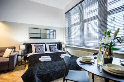 Część wypoczynkowa w obiekcie Studio Loft Old Town by #Hoomvi