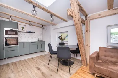 Kuchnia lub aneks kuchenny w obiekcie Apartament Nowy Świat 1