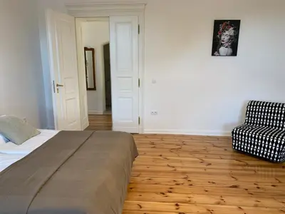 Łóżko lub łóżka w pokoju w obiekcie Na skraju Rynku 110 m2