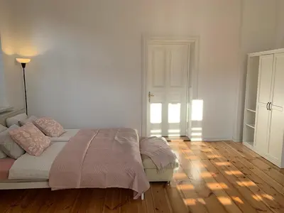 Łóżko lub łóżka w pokoju w obiekcie Na skraju Rynku 110 m2
