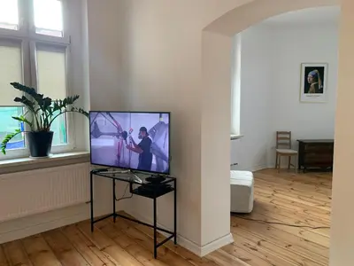 Telewizja i/lub zestaw kina domowego w obiekcie Na skraju Rynku 110 m2