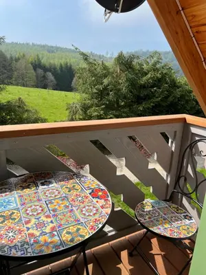 Przyroda w pobliżu tego domu w stylu alpejskim