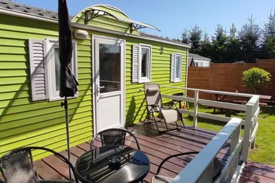 Balkon lub taras w obiekcie Zielony Domek Słoszów 3