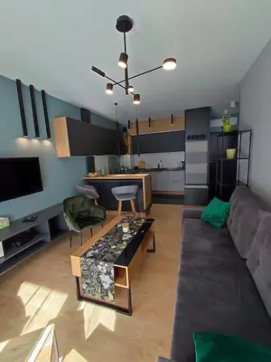 Kuchnia lub aneks kuchenny w obiekcie Green Apartment