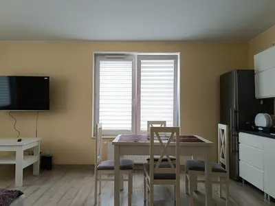 Telewizja i/lub zestaw kina domowego w obiekcie Apartament Rodzinny Silver 3 Sypialnie