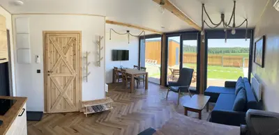 Telewizja i/lub zestaw kina domowego w obiekcie Polana Modraszek