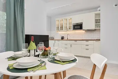 Kuchnia lub aneks kuchenny w obiekcie Central SouthStar Apartments - Gwiaździsta - FREE PARKING by Noclegi Renters