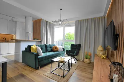 Część wypoczynkowa w obiekcie APARTAMENT KRÓLOWEJ BONY- z garażem Centrum Gliwic