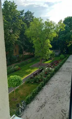 Ogród w obiekcie Apartment Błękitny
