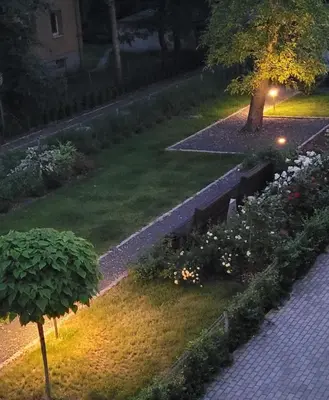 Ogród w obiekcie Apartment Błękitny