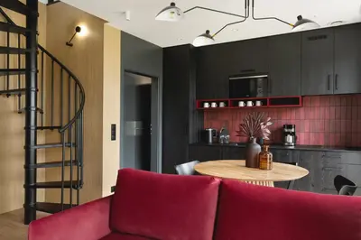 Kuchnia lub aneks kuchenny w obiekcie Apartamenty Na Łąkach