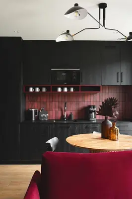 Kuchnia lub aneks kuchenny w obiekcie Apartamenty Na Łąkach