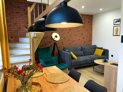 Część wypoczynkowa w obiekcie Apartament Kamienica Loft