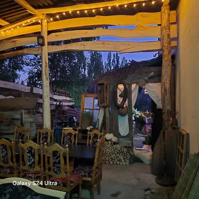 Patio lub wspólna przestrzeń na świeżym powietrzu w obiekcie Apollo pokój 4 osobowy Szklary-Huta26