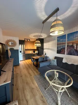 Kuchnia lub aneks kuchenny w obiekcie Apartament 32 Rowery, Spacery w Dolinie Baryczy - 5D Apartamenty