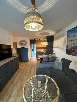 Część wypoczynkowa w obiekcie Apartament 32 Rowery, Spacery w Dolinie Baryczy - 5D Apartamenty