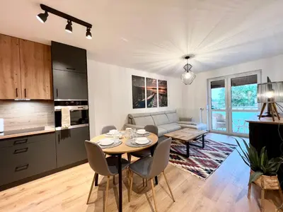 Kuchnia lub aneks kuchenny w obiekcie Apartament 25 Rowery, Spacery w Dolinie Baryczy - 5D Apartamenty