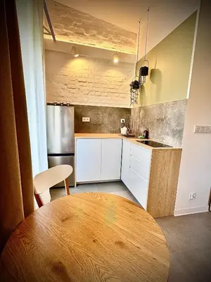 Kuchnia lub aneks kuchenny w obiekcie Apartamenty Młyńska 3A
