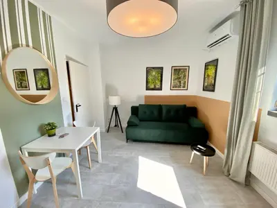 Część wypoczynkowa w obiekcie Apartamenty Młyńska 3A