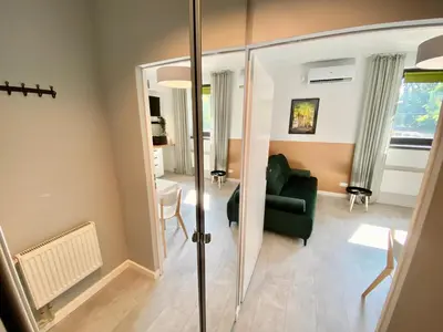 Część wypoczynkowa w obiekcie Apartamenty Młyńska 3A