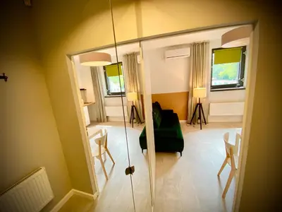 Część wypoczynkowa w obiekcie Apartamenty Młyńska 3A